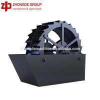 high processing capacity river sand washing machine wheel bucket type sand washer for basalt